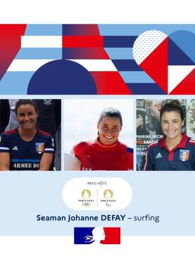 Seaman Johanne Defay, surfing