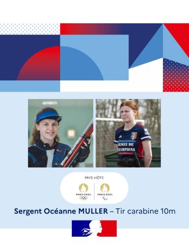 Sergent Océanne Muller, tir carabine 10m