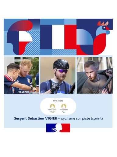 Sergent Sébastien Vigier, cyclisme sur piste (sprint)