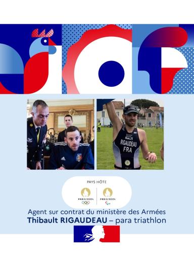 Agent sur contrat Thibault Rigaudeau, para triathlon