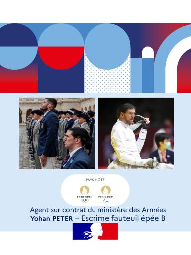 Agent sur contrat Yohan Peter, para escrime