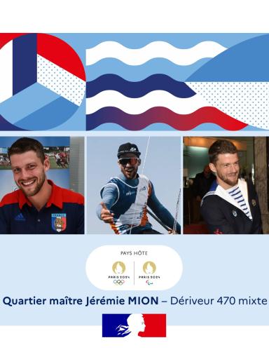 Quartier maître de 1re classe Jérémie Mion, dériveur 470 mixte