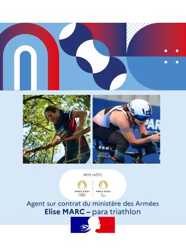 Agent sur contrat Elise Marc, para triathlon