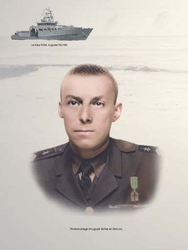 Photomontage d’Auguste Techer en 1945 (AI)