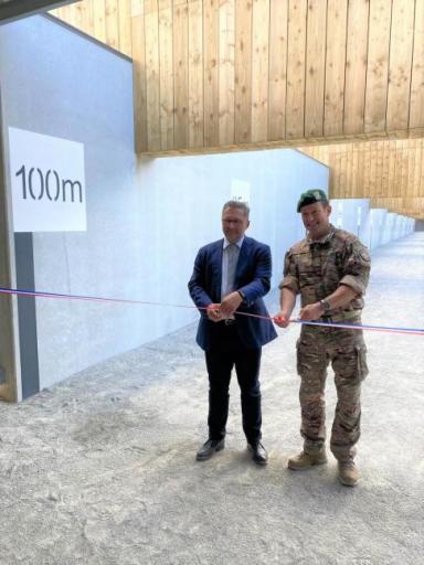 Nouveau stand de tir ouvert évolutif pour la base de fusiliers marins et commandos de Lanester 