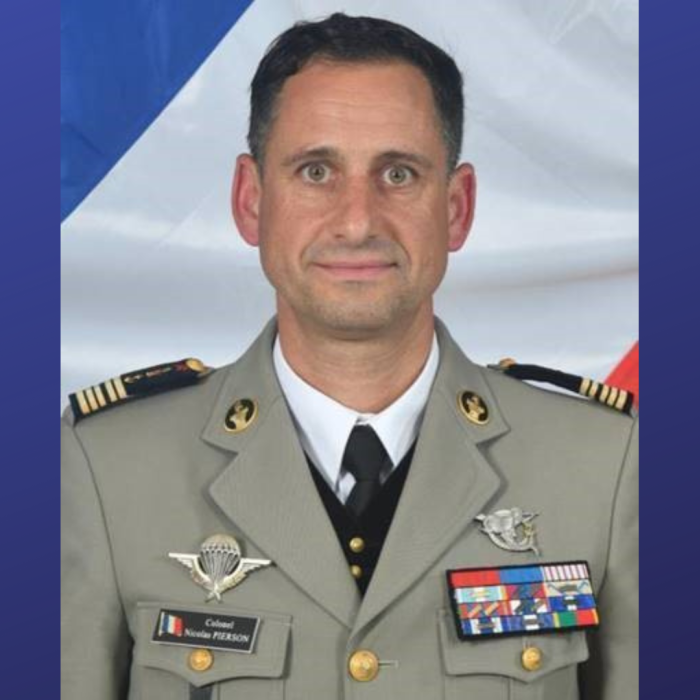 Le COL Nicolas PIERSON, chef de corps du GCA