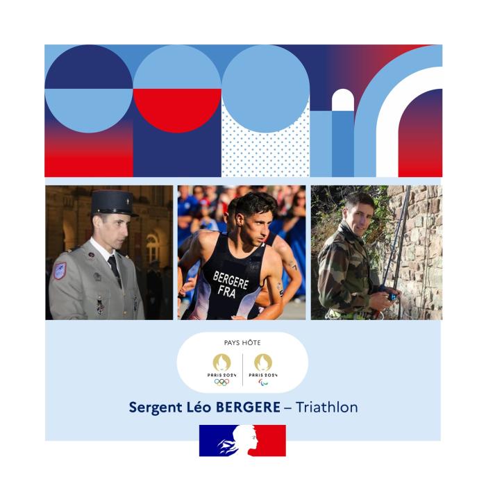 Sergent Léo Bergère, triathlon