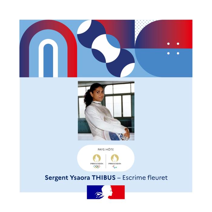 Sergent Ysaora Thibus, escrime